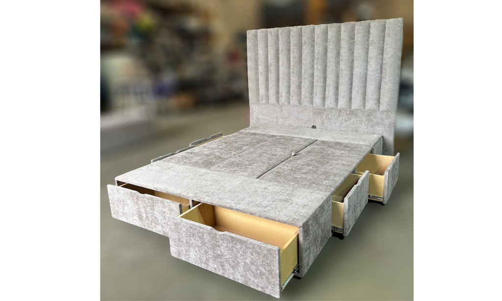 Base Sommier 6 Cajones 2 Bauleras 1.40x1.90 Especial